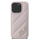 Karl Lagerfeld KLHCP16XPQDSMGP iPhone 16 Pro Max 6.9" różowy/pink hardcase Quilted Signature