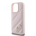 Karl Lagerfeld KLHCP16XPQDSMGP iPhone 16 Pro Max 6.9" różowy/pink hardcase Quilted Signature