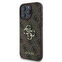 Guess nakładka 4G Big Logo do iPhone 16 Pro 6,3" GUHCP16L4GMGBR brązowa