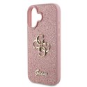 Guess nakładka Fixed Glitter Big 4G do iPhone 16 6,1" GUHCP16SHG4SGP różowa