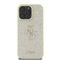 Guess nakładka Fixed Glitter Big 4G do iPhone 16 Pro 6,3" GUHCP16LHG4SGD złota