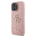 Guess nakładka Fixed Glitter Big 4G do iPhone 16 Pro 6,3" GUHCP16LHG4SGP różowa