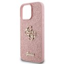 Guess nakładka Fixed Glitter Big 4G do iPhone 16 Pro 6,3" GUHCP16LHG4SGP różowa