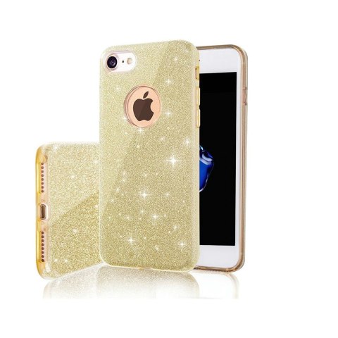 Nakładka Glitter 3w1 do iPhone 12 / 12 Pro 6,1" złota