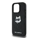 Karl Lagerfeld KLHCP16XPGKLCHPK iPhone 16 Pro Max 6.9" czarny/black hardcase Monogram Choupette Head Pin