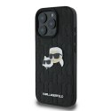 Karl Lagerfeld KLHCP16XPGKLKCPK iPhone 16 Pro Max 6.9" czarny/black hardcase Monogram Karl&Chaoupette Head Pin