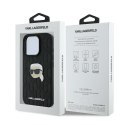 Karl Lagerfeld KLHCP16LPGKLKIPK iPhone 16 Pro 6.3" czarny/black hardcase Monogram Karl Head Pin