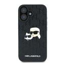 Karl Lagerfeld KLHCP16MPGKLKCPK iPhone 16 Plus 6.7" czarny/black hardcase Monogram Karl&Chaoupette Head Pin