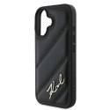 Karl Lagerfeld KLHCP16MPQDSMGK iPhone 16 Plus 6.7" czarny/black hardcase Quilted Signature