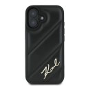 Karl Lagerfeld KLHCP16SPQDSMGK iPhone 16 6.1" czarny/black hardcase Quilted Signature