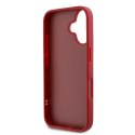 Karl Lagerfeld KLHCP16SPQDSMGR iPhone 16 6.1" czerwony/red hardcase Diagonal Quilted Script