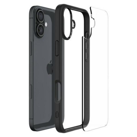 Spigen Ultra Hybrid iPhone 16 matte black/czarny ACS08201