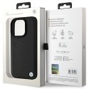 BMW BMHCP16LSLLBK iPhone 16 Pro 6.3" czarny/black hardcase Leather Hot Stamp