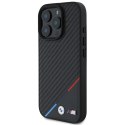 BMW BMHMP16X23PUDTK iPhone 16 Pro Max 6.9" czarny/black hardcase M Carbon Tricolor Line MagSafe