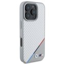 BMW BMHMP16X23PUDTS iPhone 16 Pro Max 6.9" szary/grey hardcase M Carbon Tricolor Line MagSafe