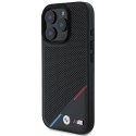 BMW BMHMP16L23PUPDK iPhone 16 Pro 6.3" czarny/black hardcase M Perforated Tricolor Line MagSafe