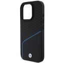 BMW BMHMP16L23RDCLK iPhone 16 Pro 6.3" czarny/black hardcase Sign Leather Textured And Line MagSafe