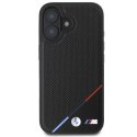 BMW BMHMP16M23PUPDK iPhone 16 Plus 6.7" czarny/black hardcase M Perforated Tricolor Line MagSafe