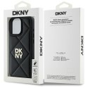 DKNY DKHCP16LPQDSLK iPhone 16 Pro 6.3" czarny/black Quilted Stack Logo