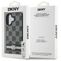 DKNY DKHCP16SPCPTSSK iPhone 16 6.1" 6.1" czarny/black hardcase Checkered Pattern & Printed Stripes