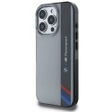 BMW BMHCP16L23HTFEG iPhone 16 Pro 6.3" szary/grey hardcase Motosport IML Vertical Stripe