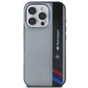 BMW BMHCP16L23HTFEG iPhone 16 Pro 6.3" szary/grey hardcase Motosport IML Vertical Stripe