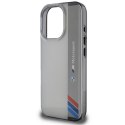 BMW BMHCP16L23HTFEG iPhone 16 Pro 6.3" szary/grey hardcase Motosport IML Vertical Stripe