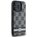 DKNY DKHCP16XPCPTSSK iPhone 16 Pro Max 6,9" czarny/black hardcase Checkered Pattern & Printed Stripes