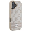 DKNY DKHCP16SPCPTSSP iPhone 16 6.1" różowy/pink hardcase Checkered Pattern & Printed Stripes