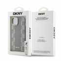 DKNY DKHMP14SPCPVSLE iPhone 14 6.1" beżowy/beige hardcase Leather Checkered Mono Pattern MagSafe