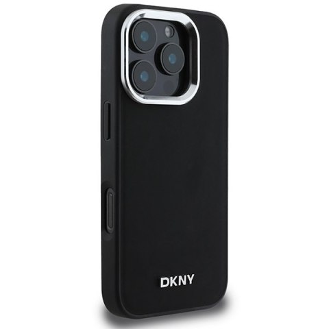 DKNY DKHMP16XPSCMCLK iPhone 16 Pro Max 6.9" czarny/black hardcase Plain Silver Logo MagSafe