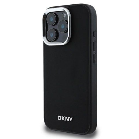 DKNY DKHMP16LPSCMCLK iPhone 16 Pro 6.3" czarny/black hardcase Plain Silver Logo MagSafe