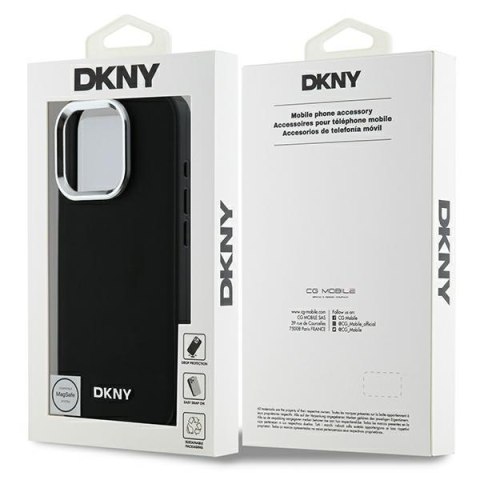 DKNY DKHMP16LPSCMCLK iPhone 16 Pro 6.3" czarny/black hardcase Plain Silver Logo MagSafe