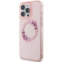 Guess GUHMP16XHFWFCP iPhone 16 Pro Max 6.9" różowy/pink hardcase IML Flowers Wreath MagSafe