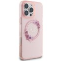 Guess GUHMP16XHFWFCP iPhone 16 Pro Max 6.9" różowy/pink hardcase IML Flowers Wreath MagSafe