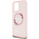 Guess GUHMP16XHFWFCP iPhone 16 Pro Max 6.9" różowy/pink hardcase IML Flowers Wreath MagSafe