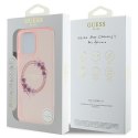 Guess GUHMP16XHFWFCP iPhone 16 Pro Max 6.9" różowy/pink hardcase IML Flowers Wreath MagSafe