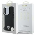 Guess GUHMP16LPGTSPSK iPhone 16 Pro 6.3" czarny/black hardcase Grained Triangle MagSafe