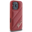 Karl Lagerfeld KLHCP16LPQDSMGR iPhone 16 Pro 6.3" czerwony/red hardcase Quilted Signature