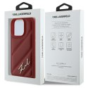 Karl Lagerfeld KLHCP16LPQDSMGR iPhone 16 Pro 6.3" czerwony/red hardcase Quilted Signature