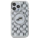 Karl Lagerfeld KLHMP15LHMCKMHT iPhone 15 Pro 6.1" przezroczysty/transparent IML Monogram Karl&Choupette Head MagSafe