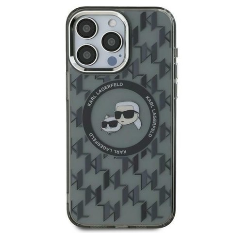 Karl Lagerfeld KLHMP16XHMCKMHK iPhone 16 Pro Max 6.9" czarny/black IML Monogram Karl&Choupette Head MagSafe