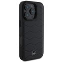 Mercedes MEHCP16L23RWRSK iPhone 16 Pro 6.3" czarny/black hardcase MB Waves Leather