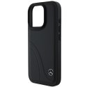 Mercedes nakładka do iPhone 16 Pro 6,3" MEHCP16L23RBCSK Hardcase MB Curved Stitches Leather czarna