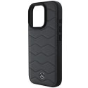 Mercedes nakładka do iPhone 16 Pro Max 6,9" MEHCP16X23RWRSA Hardcase MB Waves Leather szara