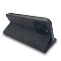 Etui Smart Suede do iPhone 16 Plus 6,7" czarne