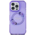 Guess GUHMP16XHFWFCU iPhone 16 Pro Max 6.9" fioletowy/purple hardcase IML Flowers Wreath MagSafe