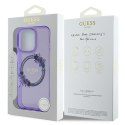 Guess GUHMP16XHFWFCU iPhone 16 Pro Max 6.9" fioletowy/purple hardcase IML Flowers Wreath MagSafe