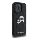 Karl Lagerfeld nakładka do iPhone 16 Pro 6,3" KLHCP16LPGKLKCPK czarna Hardcase Monogram Karl&Choupette Head Pin