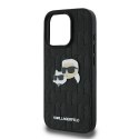 Karl Lagerfeld nakładka do iPhone 16 Pro 6,3" KLHCP16LPGKLKCPK czarna Hardcase Monogram Karl&Choupette Head Pin